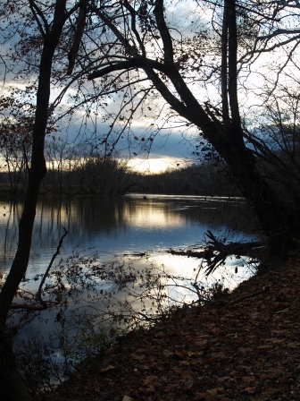 Winter Sunset on the Shenandoah